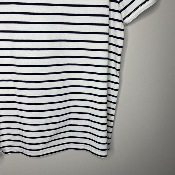 J.CREW Embellished Lobster Tee Women Large Striped NEW Sequin Nautical BY963 - Picture 10 of 14